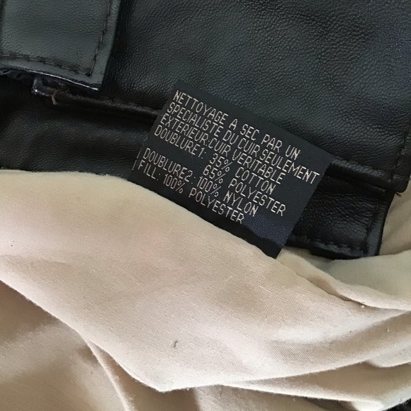 Oversized Leather jacket bomber large top gun mens izod vintage - Picture 11 of 13